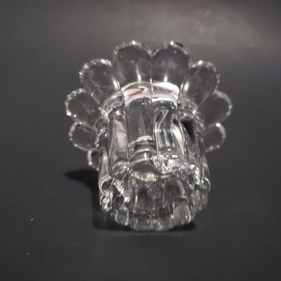 Clear Glass Single Standard Candle Stick Holder 2" - Picture 4 of 7